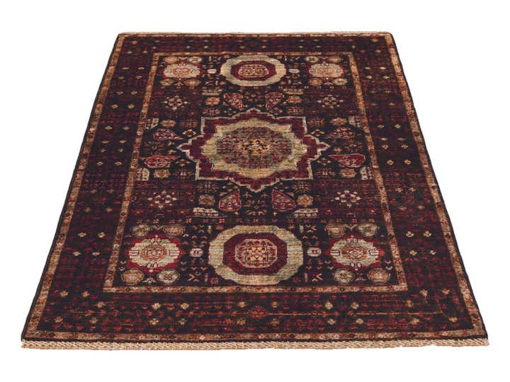 3' 5 x 5' Hand Knotted Mamluk Ziegler Rug