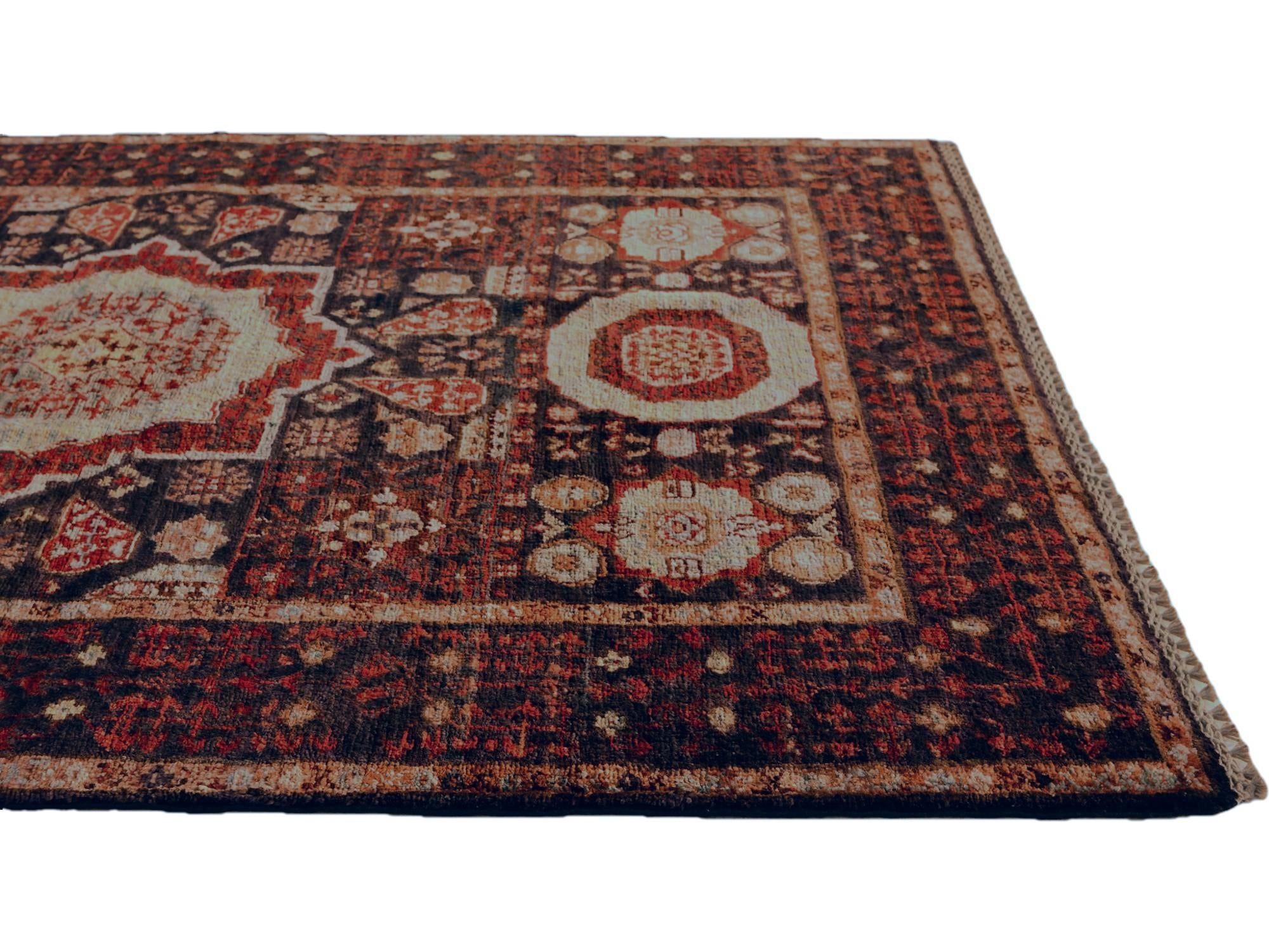 3' 5 x 5' Hand Knotted Mamluk Ziegler Rug