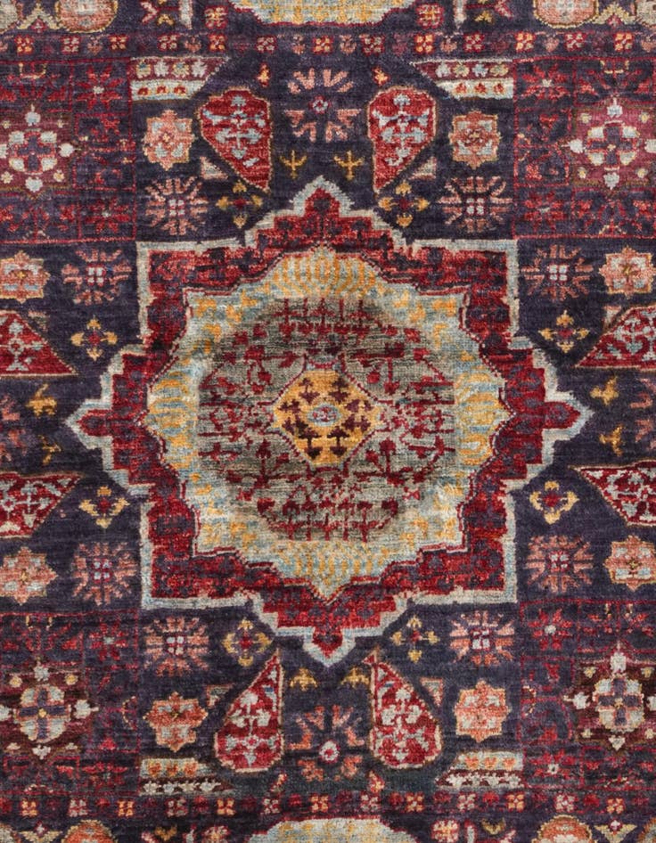 Detail image of 3' 5 x 5' Hand Knotted Mamluk Ziegler Rug