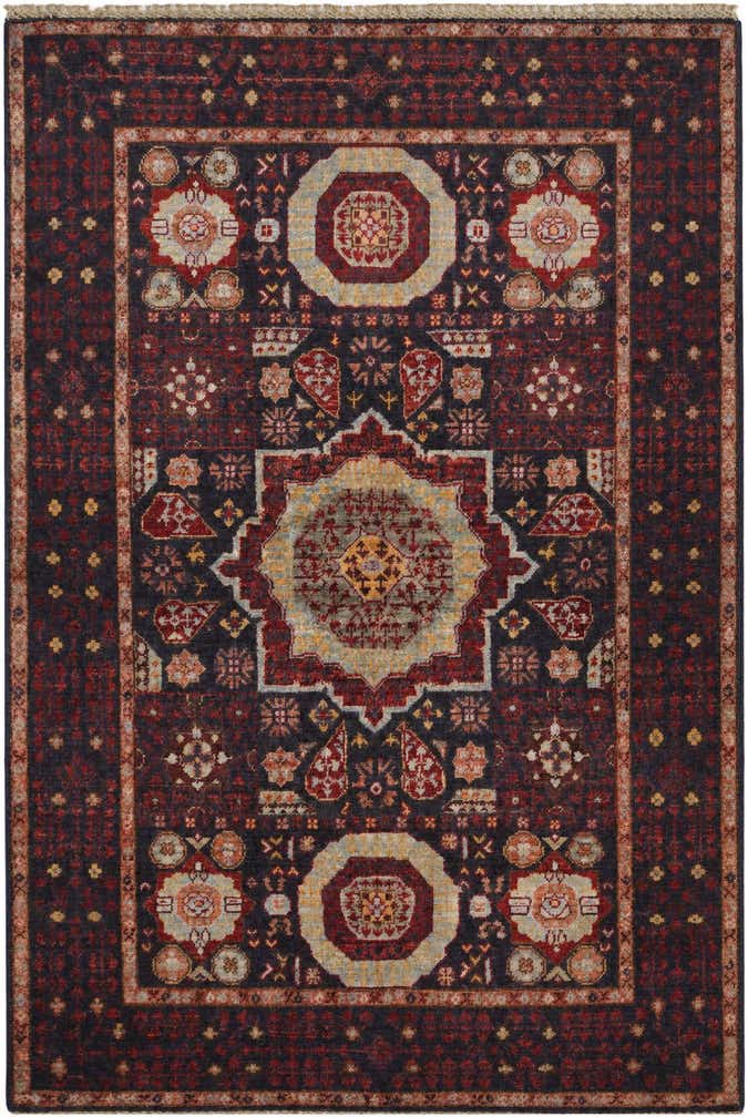 3' 5 x 5' Hand Knotted Mamluk Ziegler Rug