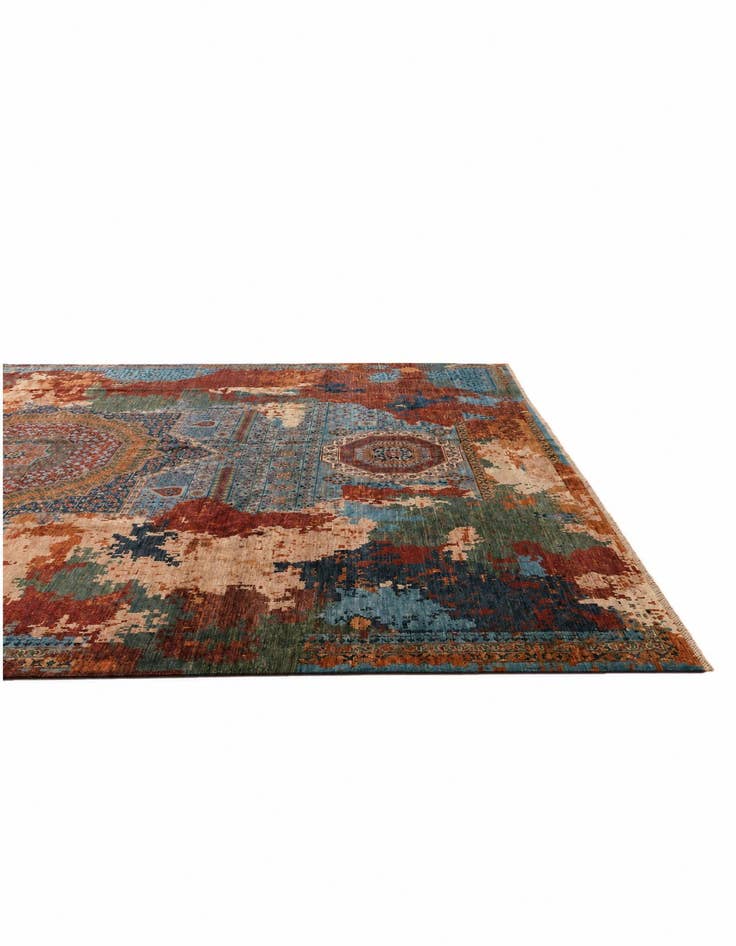 Detail image of 10' 6 x 13' 9 Hand Knotted Mamluk Ziegler Rug