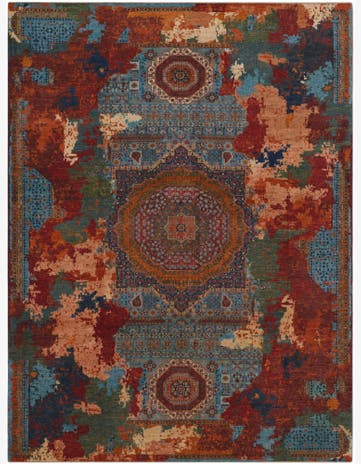10' 6 x 13' 9 Hand Knotted Mamluk Ziegler Rug