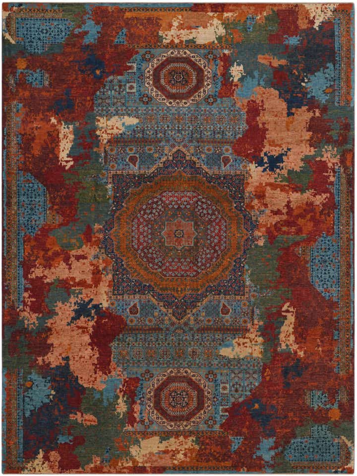 10' 6 x 13' 9 Hand Knotted Mamluk Ziegler Rug
