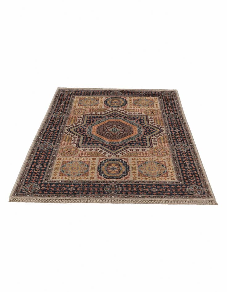 Detail image of 3' 6 x 4' 9 Hand Knotted Mamluk Ziegler Rug