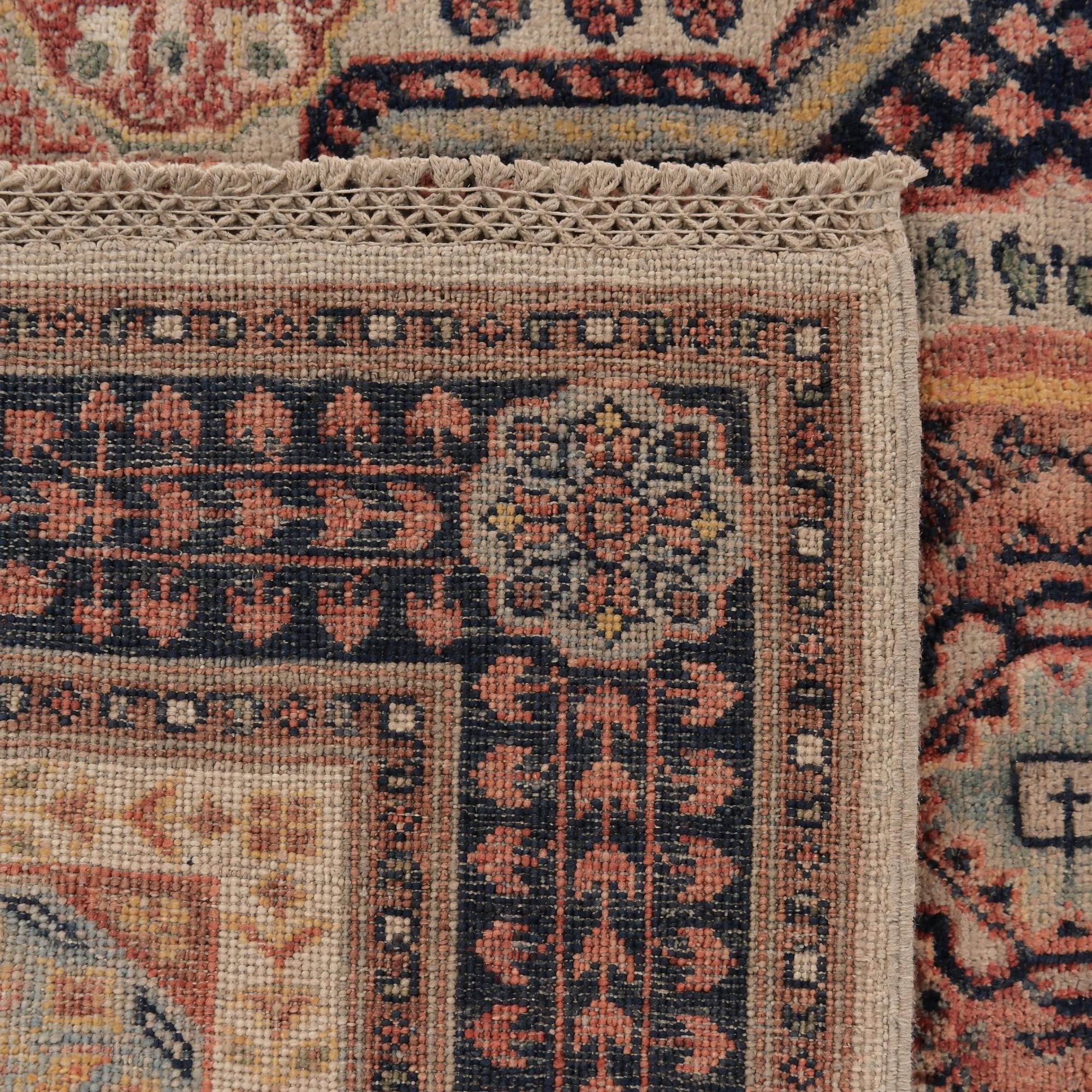 105cm x 145cm Hand Knotted Mamluk Ziegler Rug