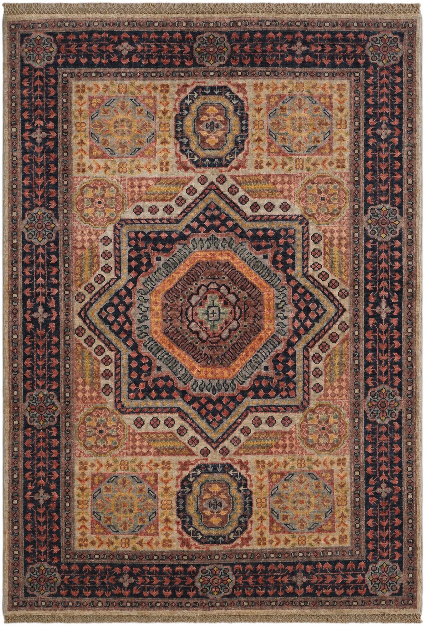 3' 6 x 4' 9 Hand Knotted Mamluk Ziegler Rug