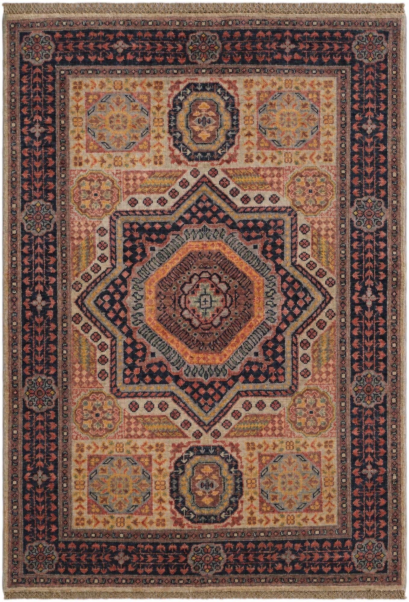 3' 6 x 4' 9 Hand Knotted Mamluk Ziegler Rug