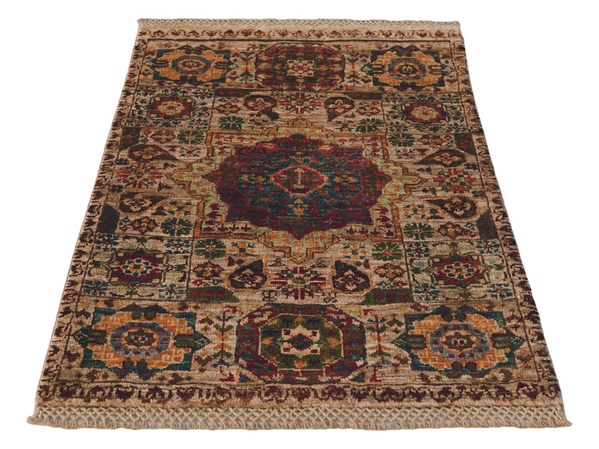 2' x 2' 10 Hand Knotted Mamluk Ziegler Rug