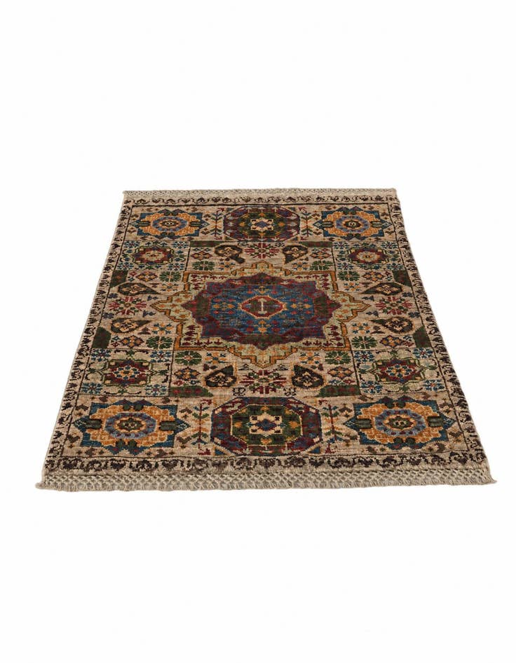 Detail image of 2' x 2' 10 Hand Knotted Mamluk Ziegler Rug