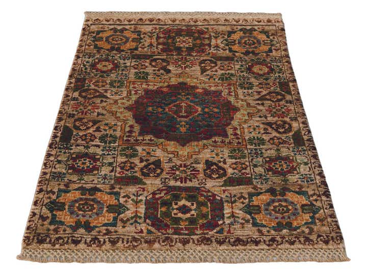 2' x 2' 10 Hand Knotted Mamluk Ziegler Rug