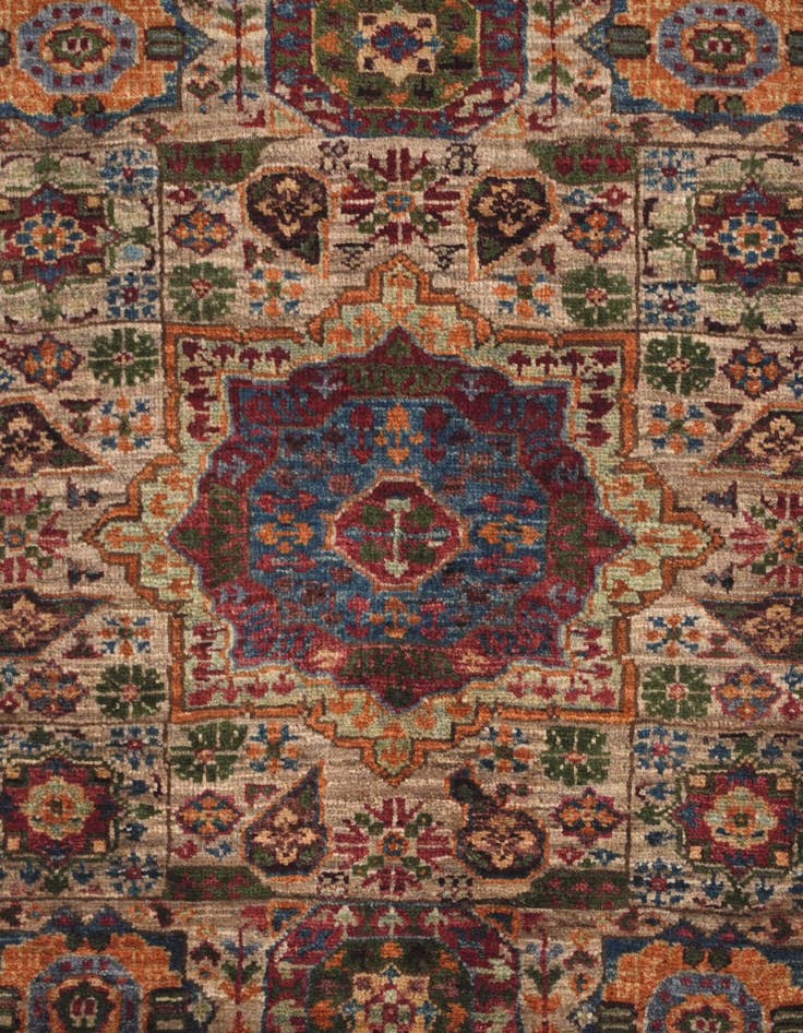 Detail image of 2' x 2' 10 Hand Knotted Mamluk Ziegler Rug