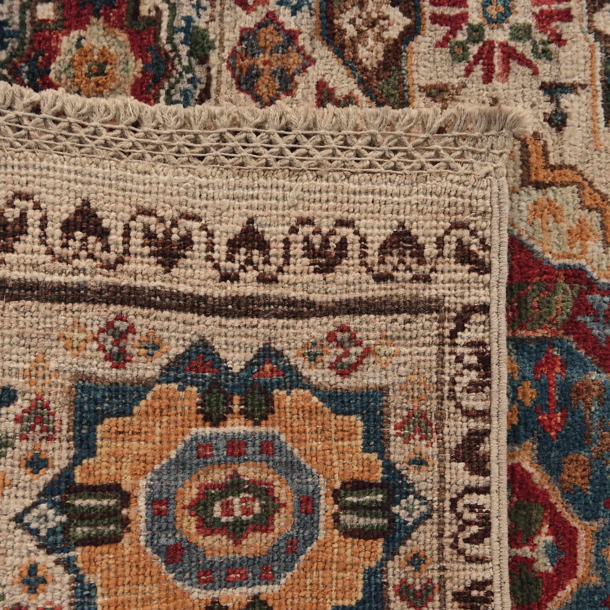 60cm x 85cm Hand Knotted Mamluk Ziegler Rug