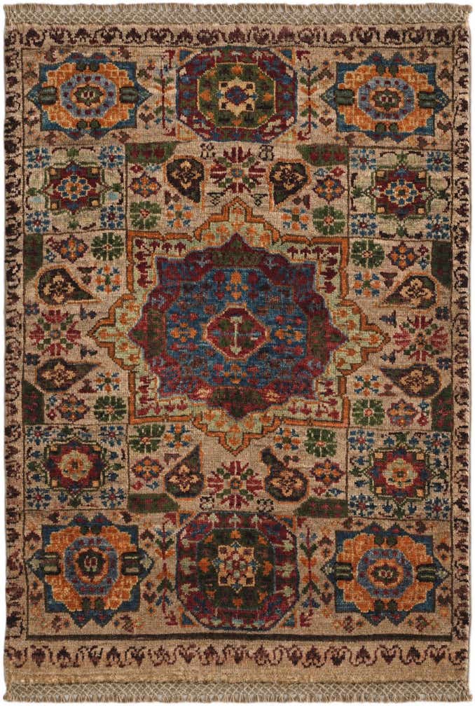 2' x 2' 10 Hand Knotted Mamluk Ziegler Rug