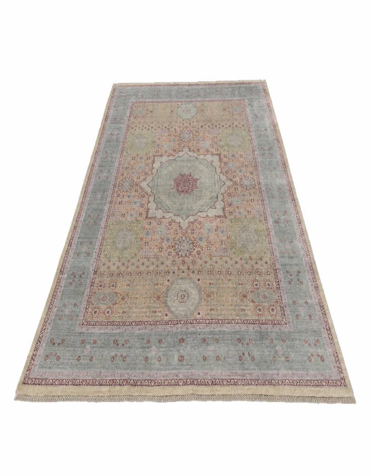 Detail image of 6' 9 x 10' 1 Hand Knotted Mamluk Ziegler Rug