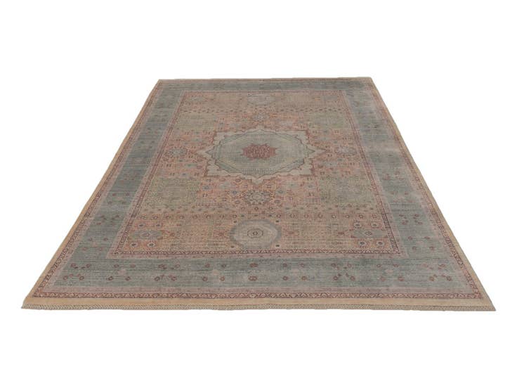 Detail image of 6' 9 x 10' 1 Hand Knotted Mamluk Ziegler Rug