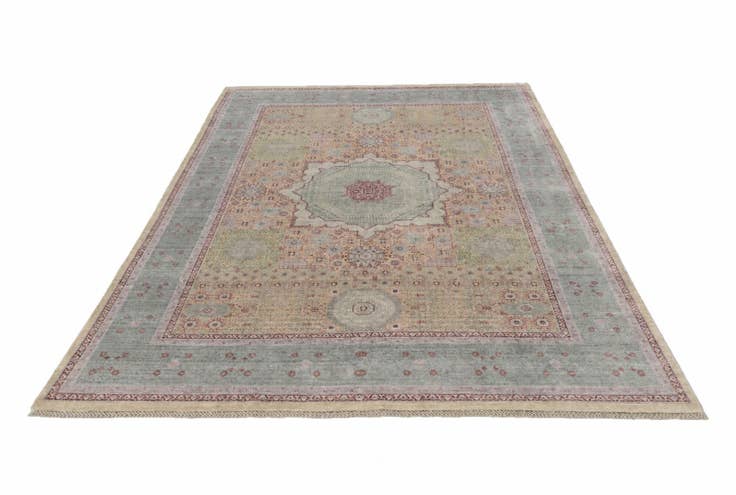 Detail image of 6' 9 x 10' 1 Hand Knotted Mamluk Ziegler Rug