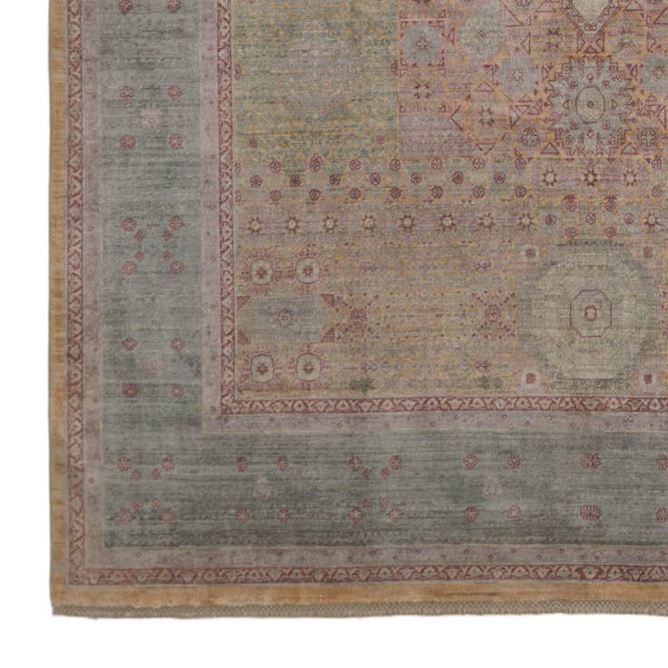 Detail image of 6' 9 x 10' 1 Hand Knotted Mamluk Ziegler Rug