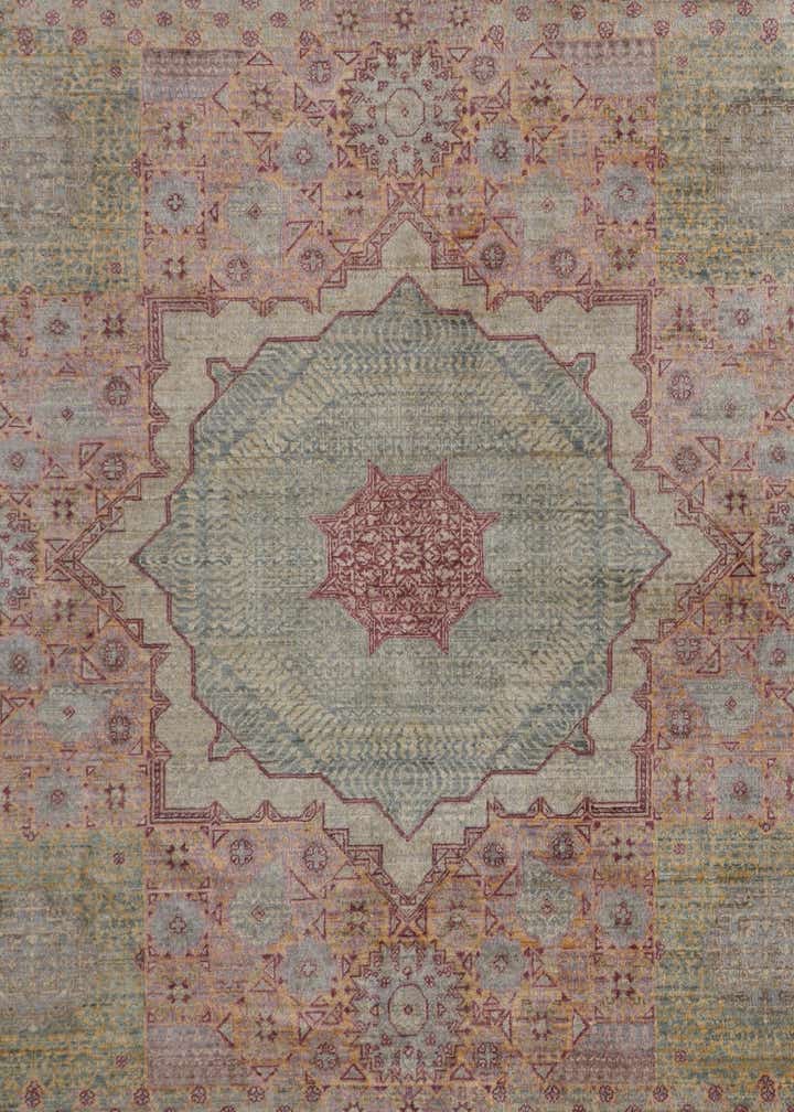 6' 9 x 10' 1 Hand Knotted Mamluk Ziegler Rug