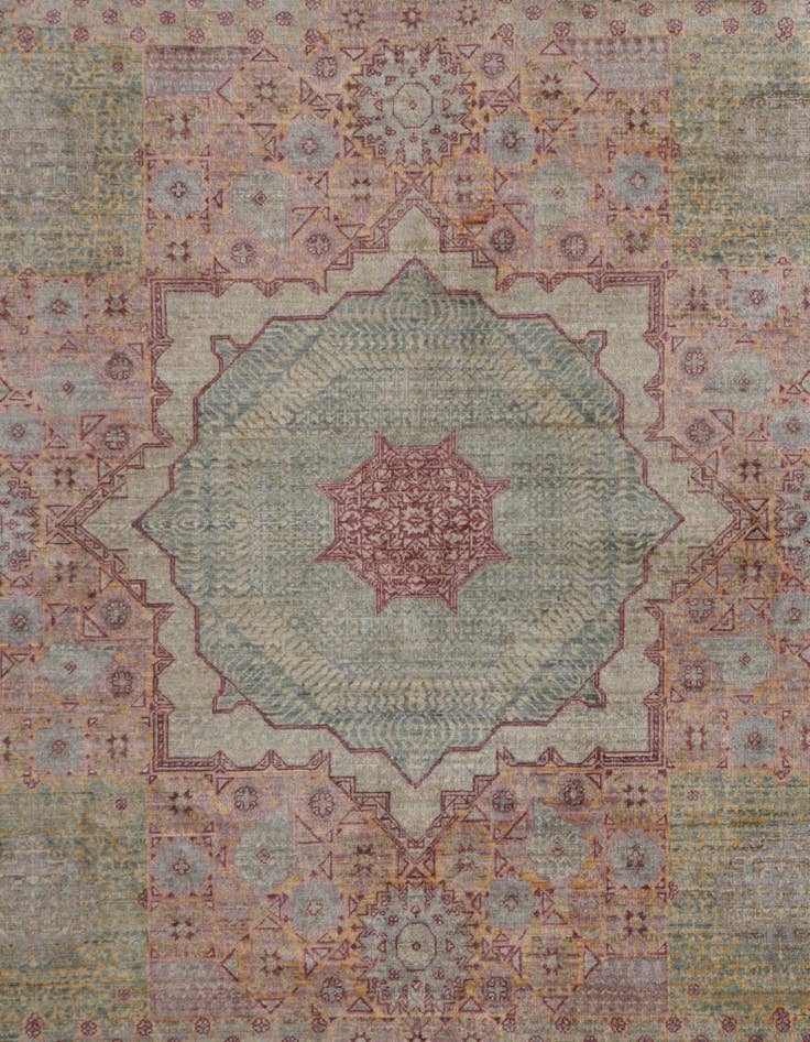 Detail image of 6' 9 x 10' 1 Hand Knotted Mamluk Ziegler Rug