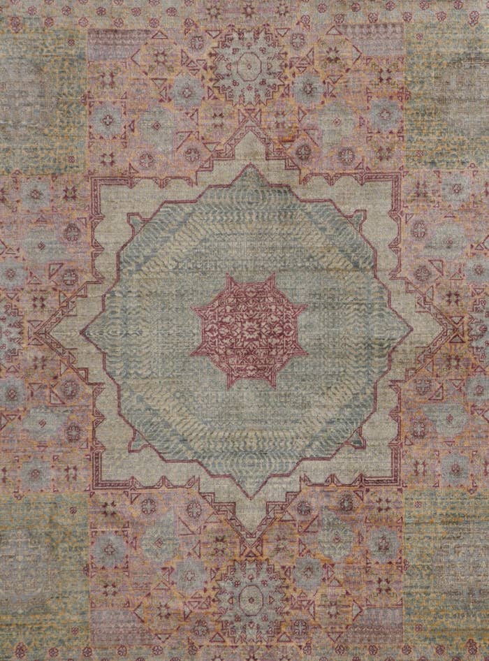 Detail image of 6' 9 x 10' 1 Hand Knotted Mamluk Ziegler Rug
