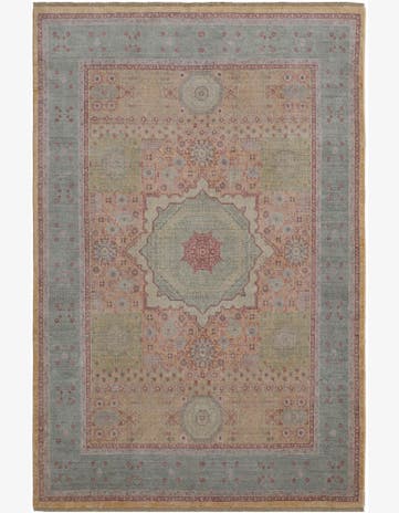 6' 9 x 10' 1 Hand Knotted Mamluk Ziegler Rug