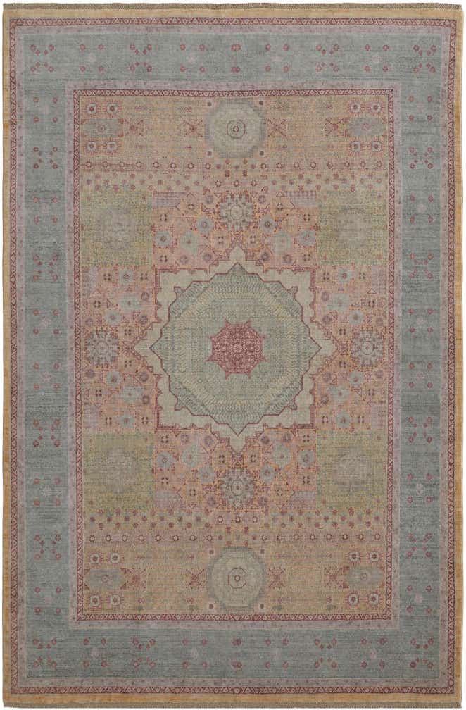 6' 9 x 10' 1 Hand Knotted Mamluk Ziegler Rug