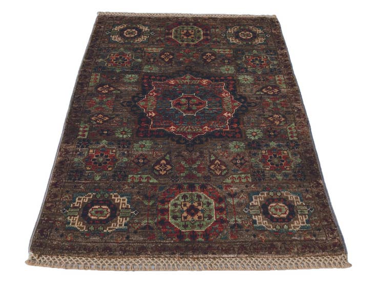 Detail image of 2' x 3' Hand Knotted Mamluk Ziegler Rug