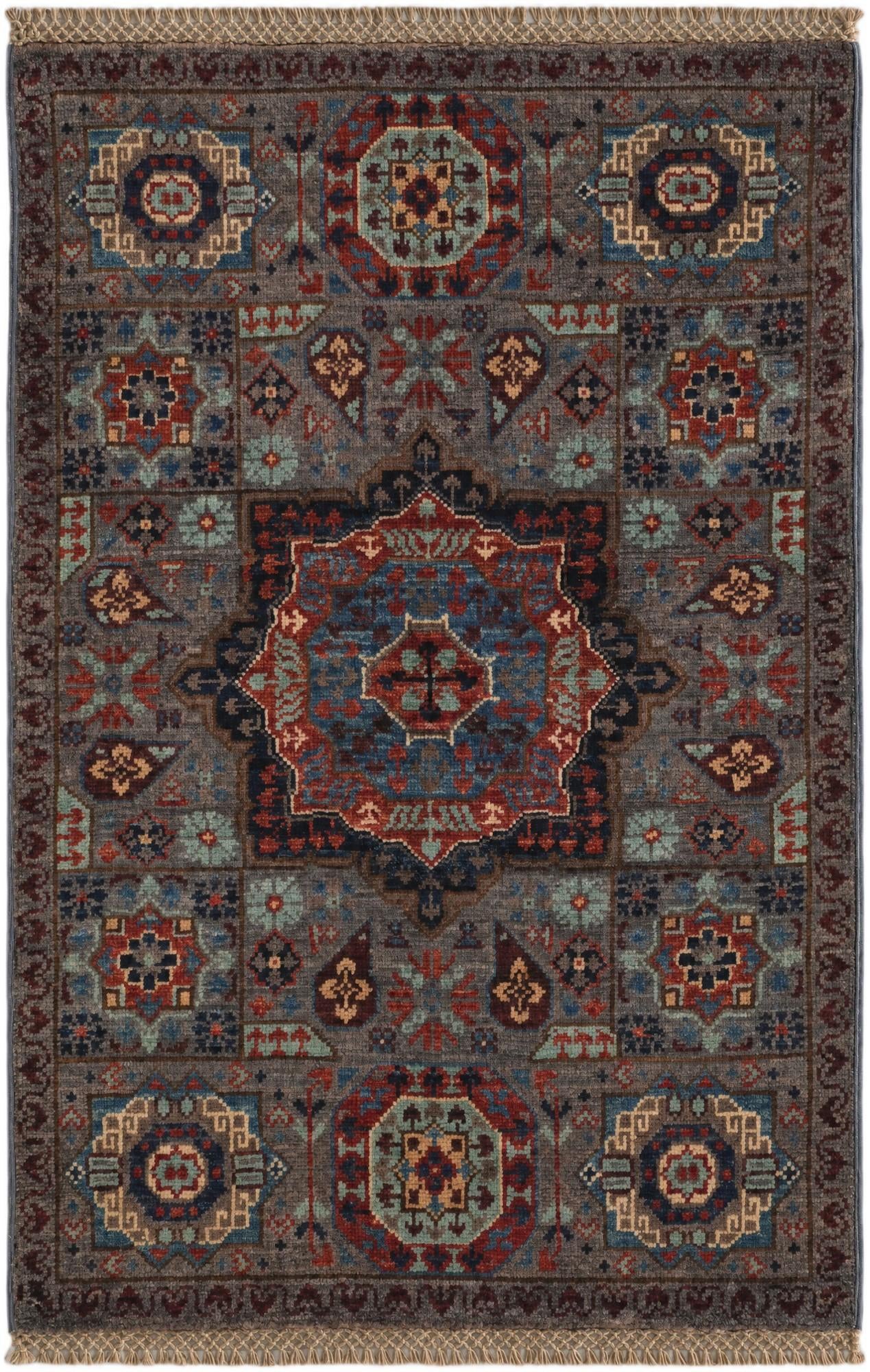 2' x 3' Hand Knotted Mamluk Ziegler Rug