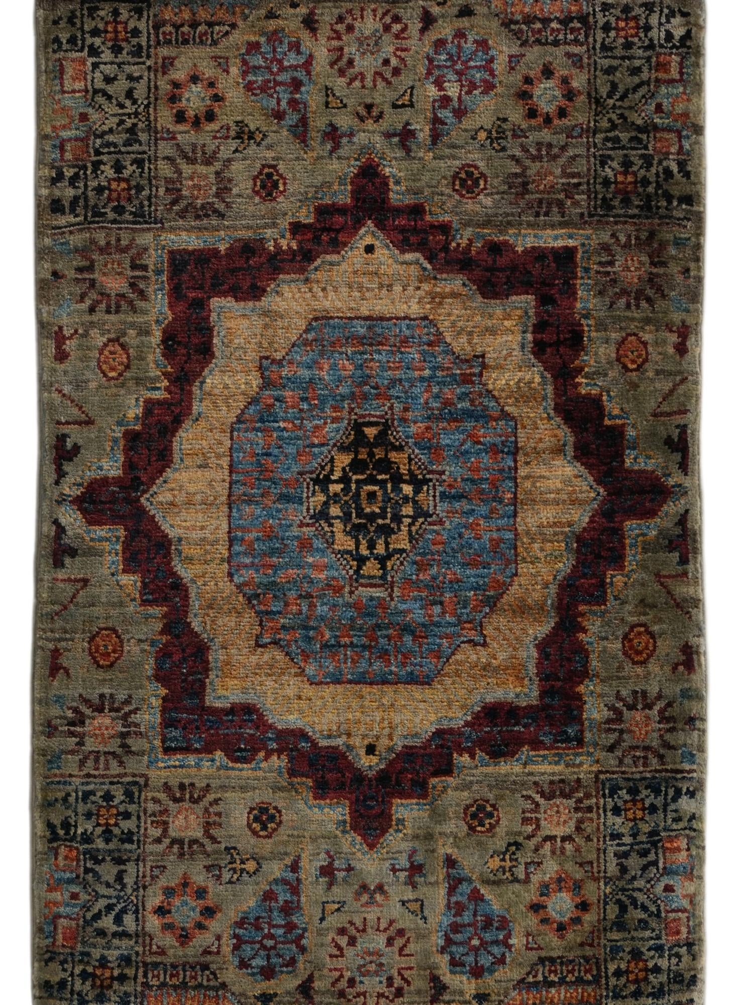 2' x 3' 2 Hand Knotted Mamluk Ziegler Rug