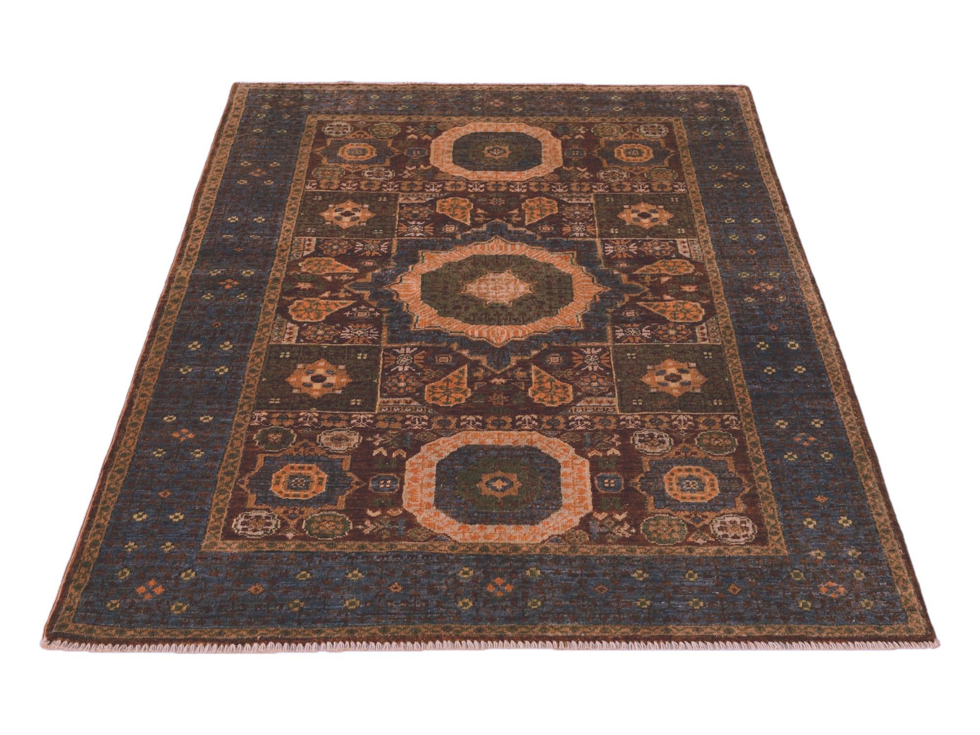 3' 5 x 5' 1 Hand Knotted Mamluk Ziegler Rug