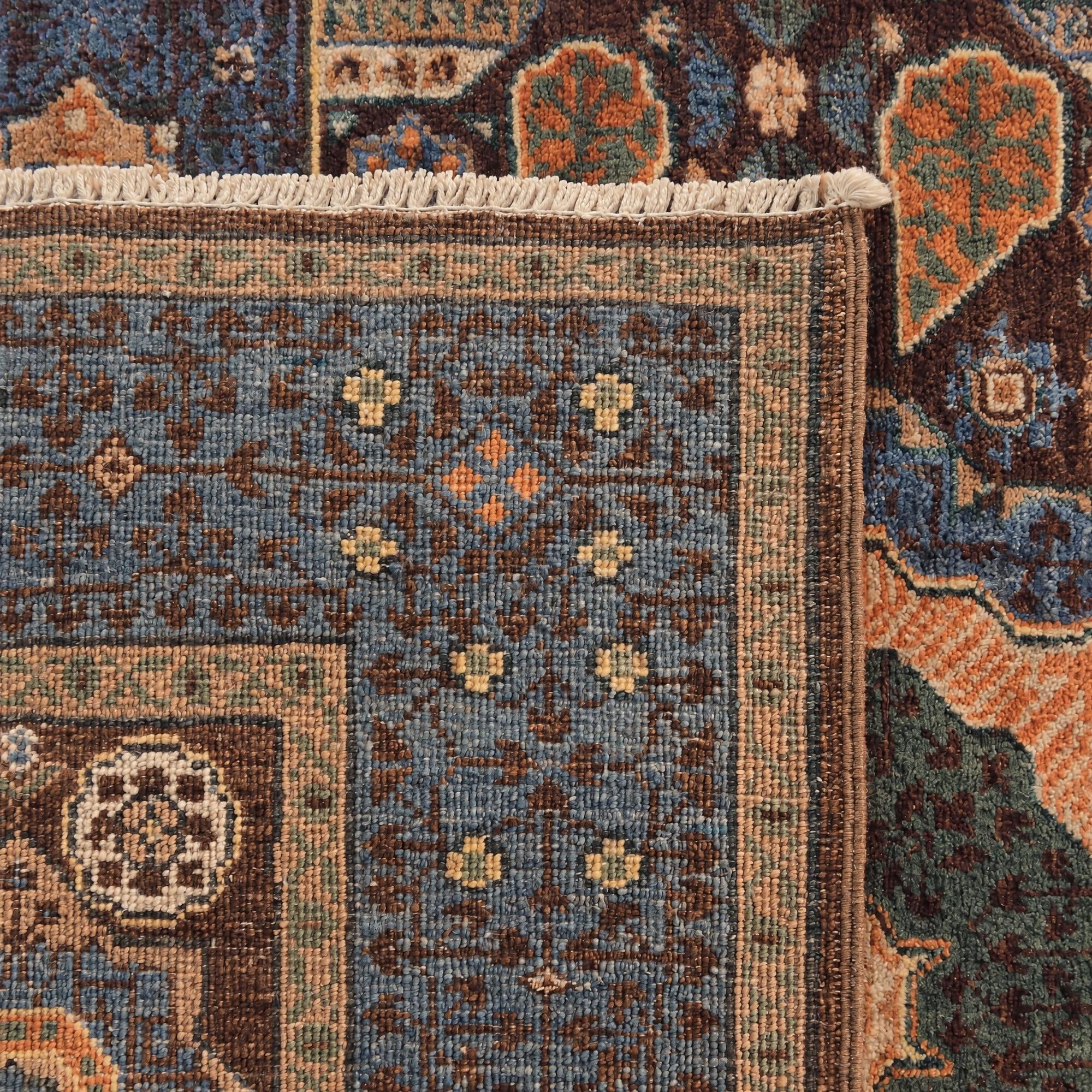 105cm x 155cm Hand Knotted Mamluk Ziegler Rug