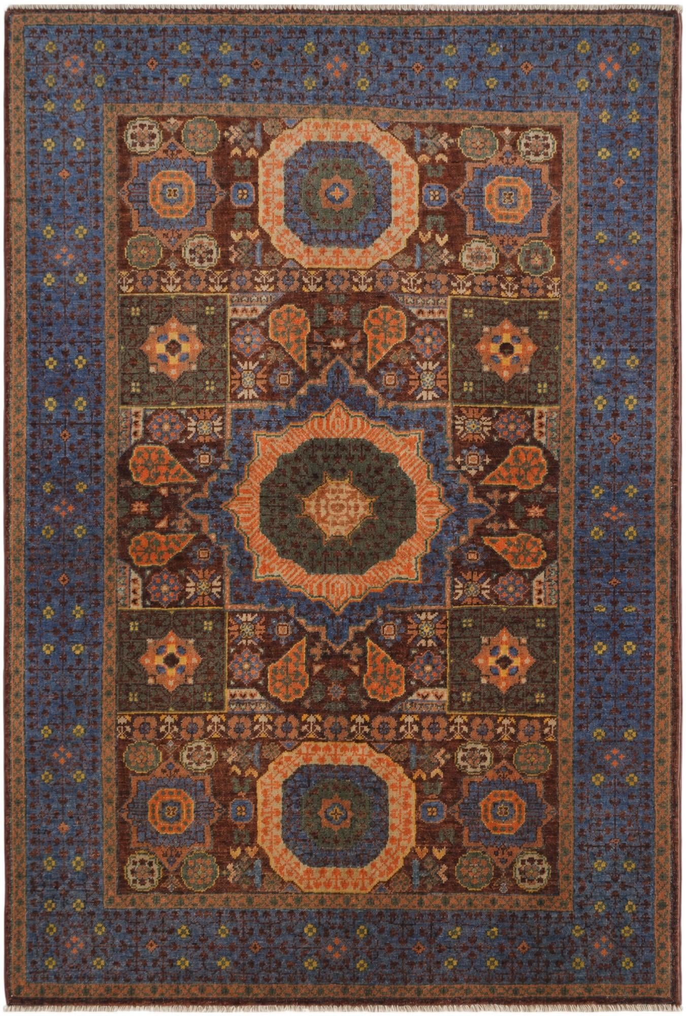 3' 5 x 5' 1 Hand Knotted Mamluk Ziegler Rug