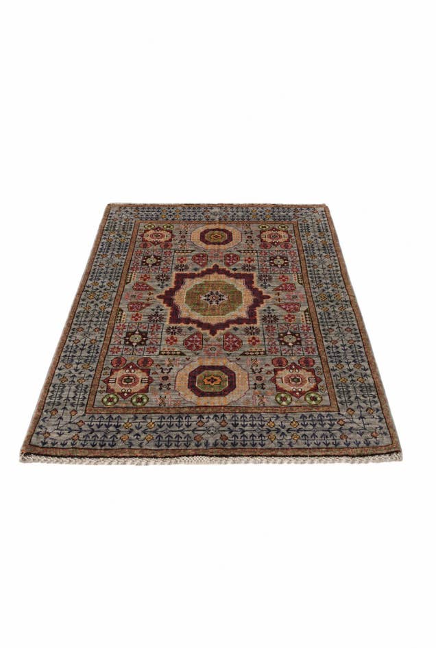Detail image of 3' 3 x 4' 9 Hand Knotted Mamluk Ziegler Rug