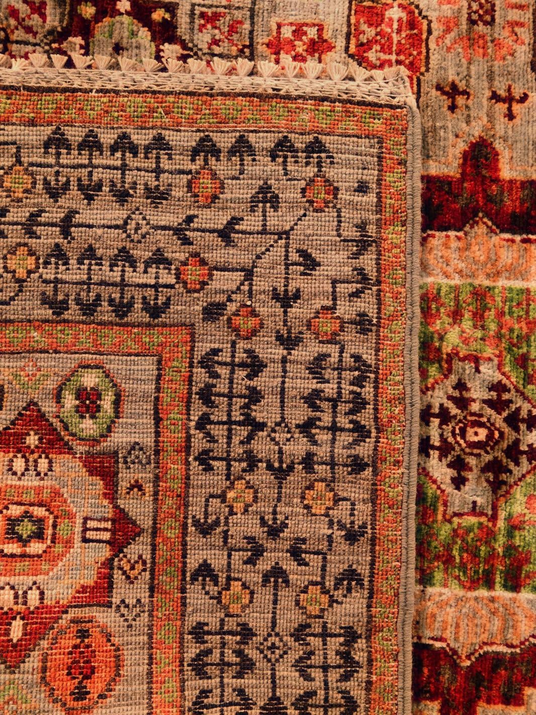 100cm x 145cm Hand Knotted Mamluk Ziegler Rug