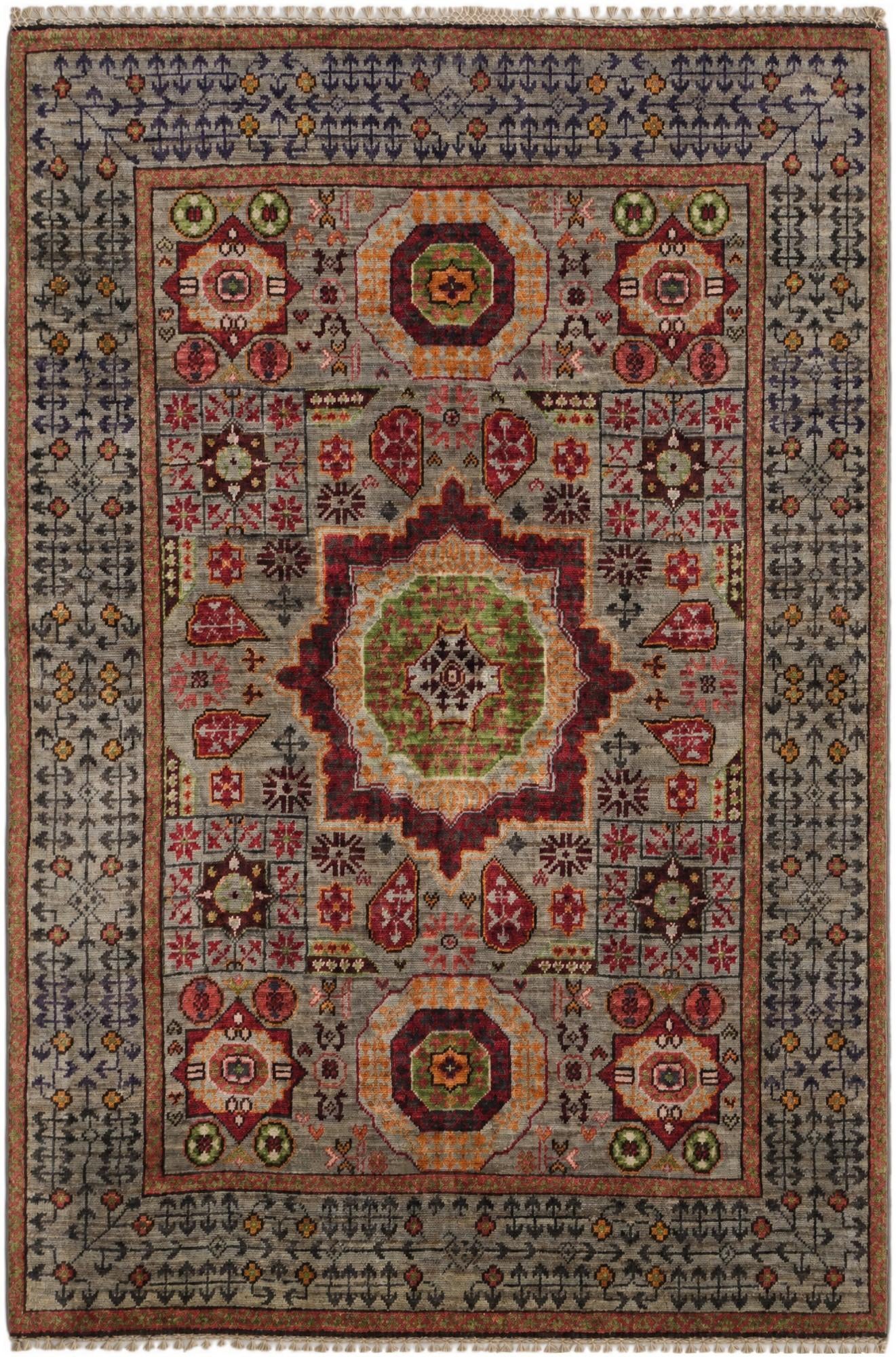 3' 3 x 4' 9 Hand Knotted Mamluk Ziegler Rug
