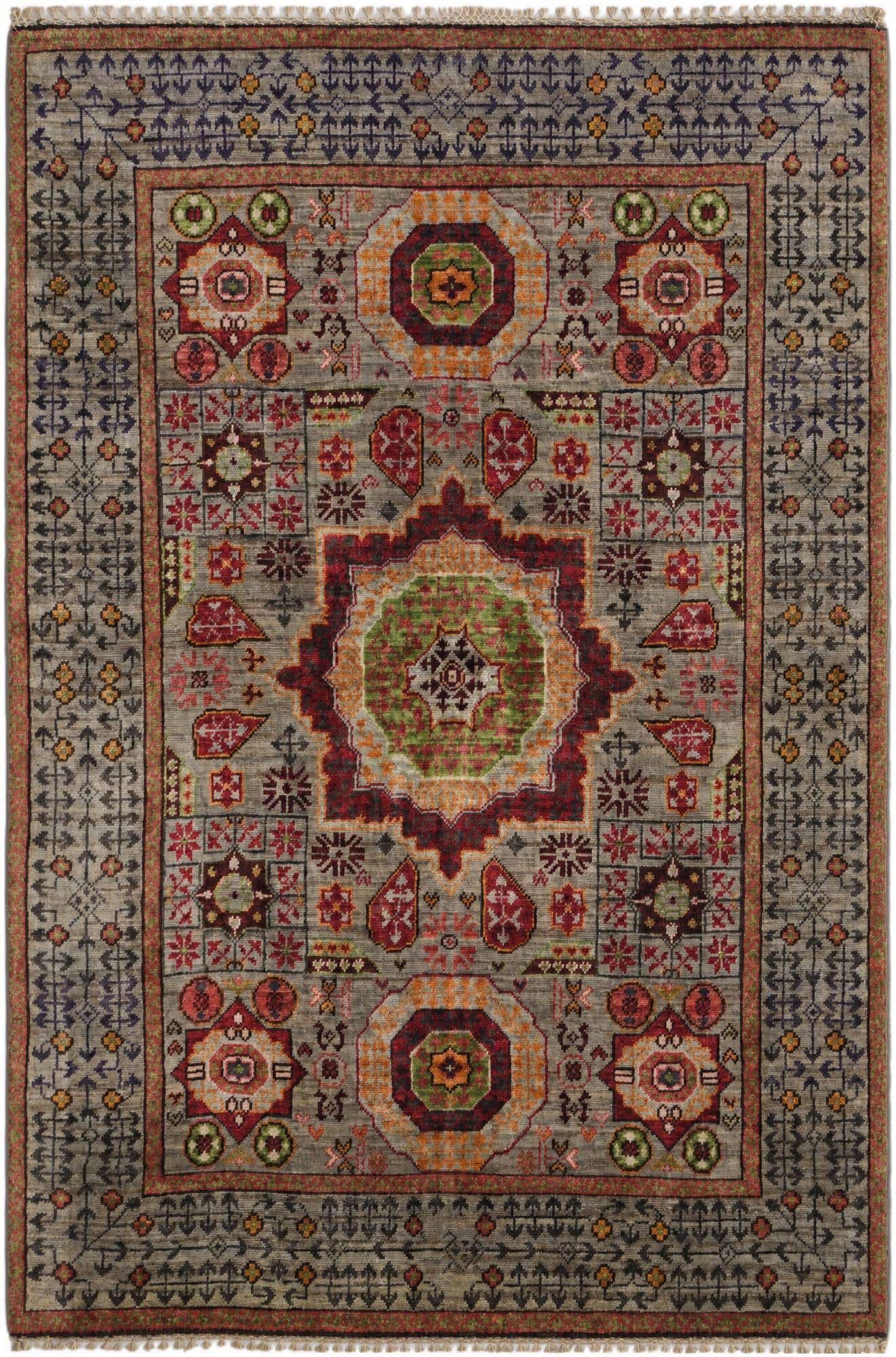 3' 3 x 4' 9 Hand Knotted Mamluk Ziegler Rug