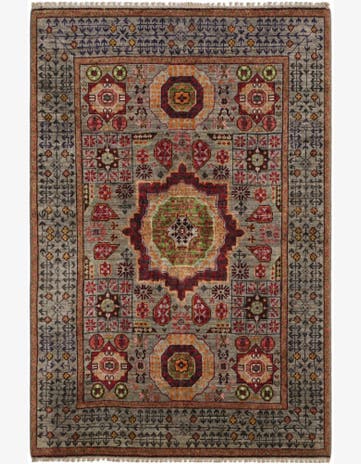3' 3 x 4' 9 Hand Knotted Mamluk Ziegler Rug