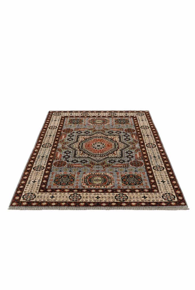 4' 1 x 5' 8 Hand Knotted Mamluk Ziegler Rug