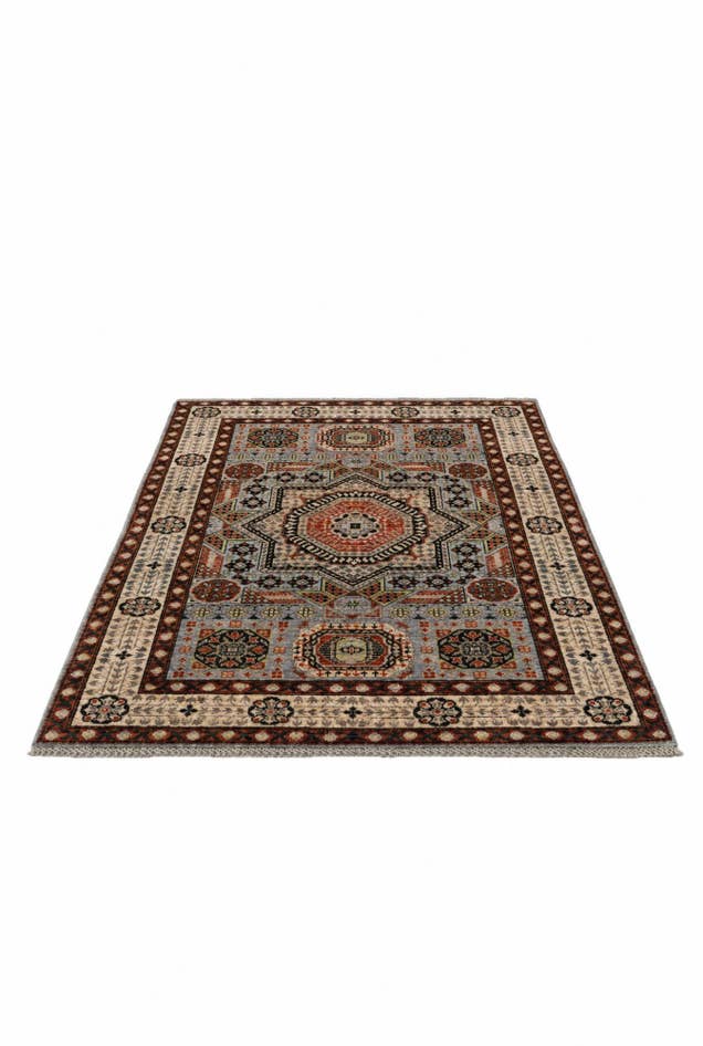 Detail image of 4' 1 x 5' 8 Hand Knotted Mamluk Ziegler Rug