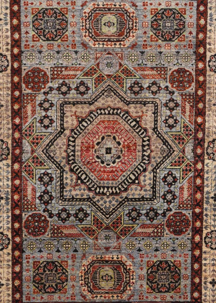 4' 1 x 5' 8 Hand Knotted Mamluk Ziegler Rug
