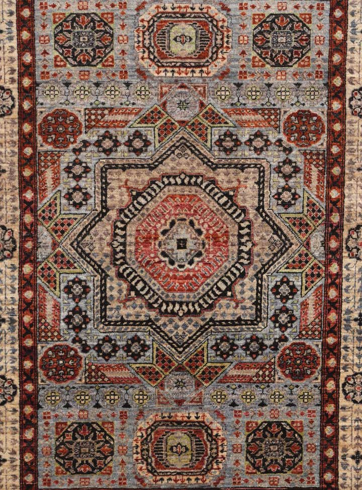 4' 1 x 5' 8 Hand Knotted Mamluk Ziegler Rug