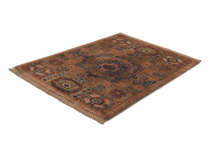 Detail image of 2' 1 x 2' 11 Hand Knotted Mamluk Ziegler Rug