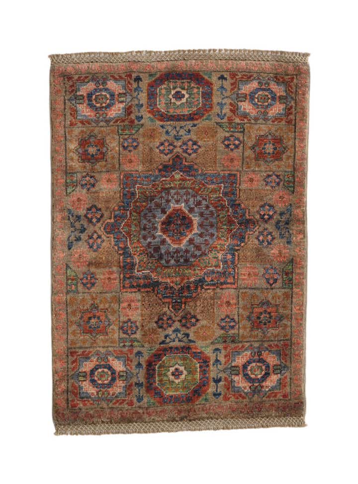 2' 1 x 2' 11 Hand Knotted Mamluk Ziegler Rug