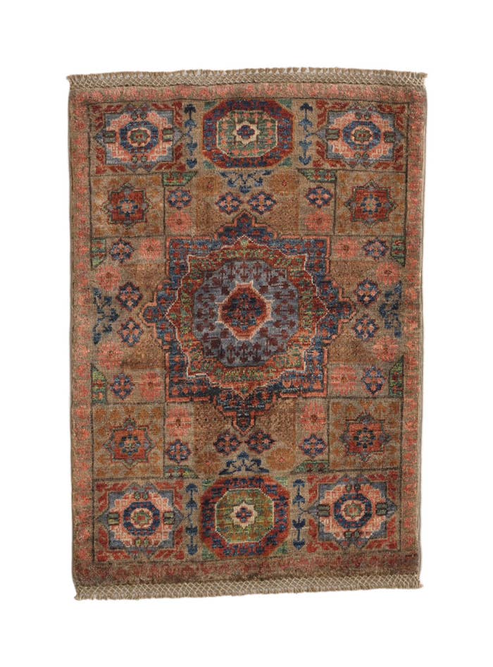 Detail image of 2' 1 x 2' 11 Hand Knotted Mamluk Ziegler Rug