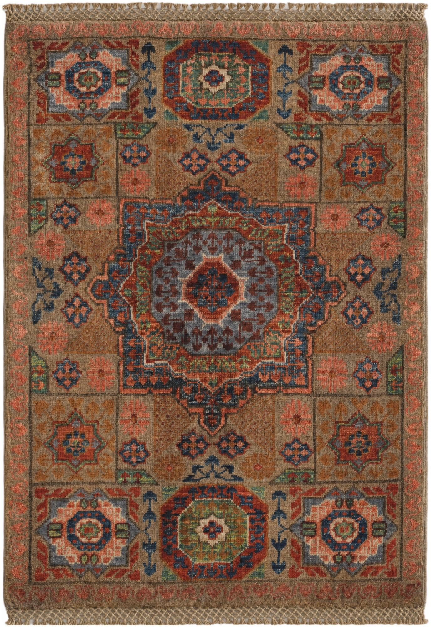 2' 1 x 2' 11 Hand Knotted Mamluk Ziegler Rug