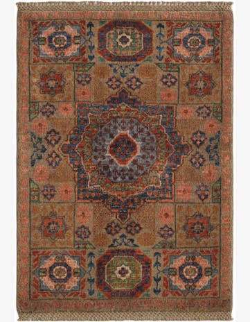 2' 1 x 2' 11 Hand Knotted Mamluk Ziegler Rug