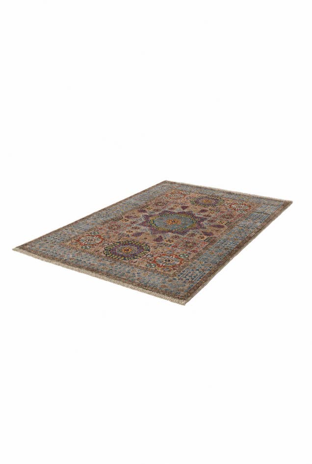 Detail image of 3' 5 x 5' Hand Knotted Mamluk Ziegler Rug