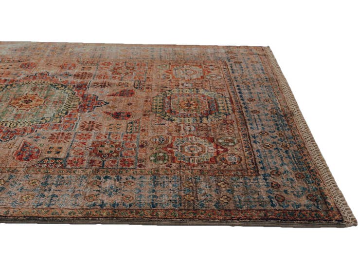 Detail image of 3' 5 x 5' Hand Knotted Mamluk Ziegler Rug