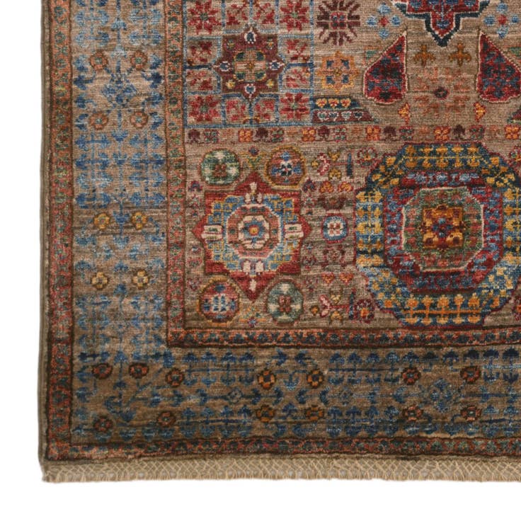 Detail image of 3' 5 x 5' Hand Knotted Mamluk Ziegler Rug