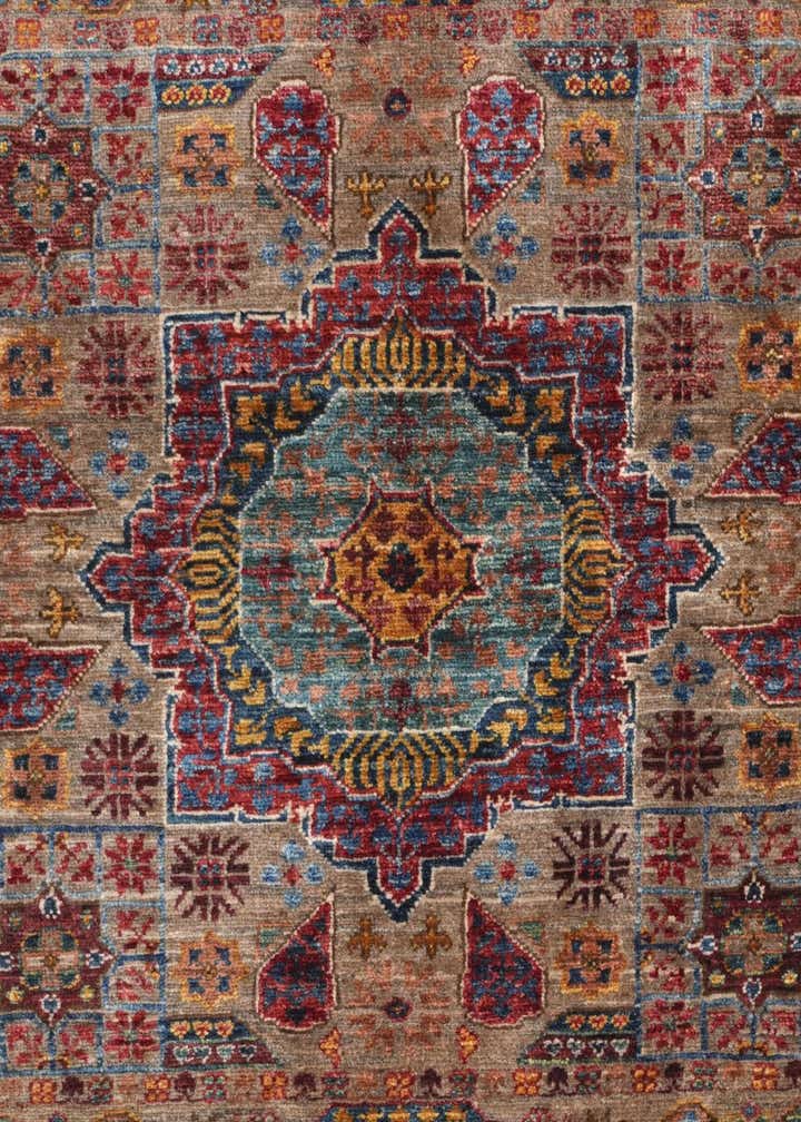 3' 5 x 5' Hand Knotted Mamluk Ziegler Rug